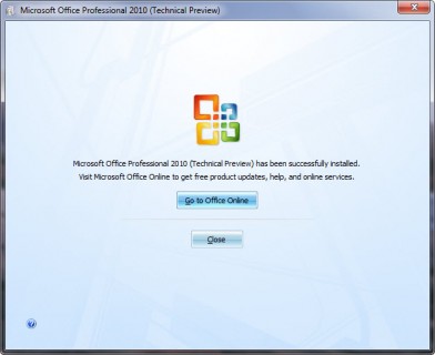Office 2010 Setup Success Finally, I've managed to install it.