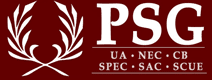 Old PSG logo on darker maroon red